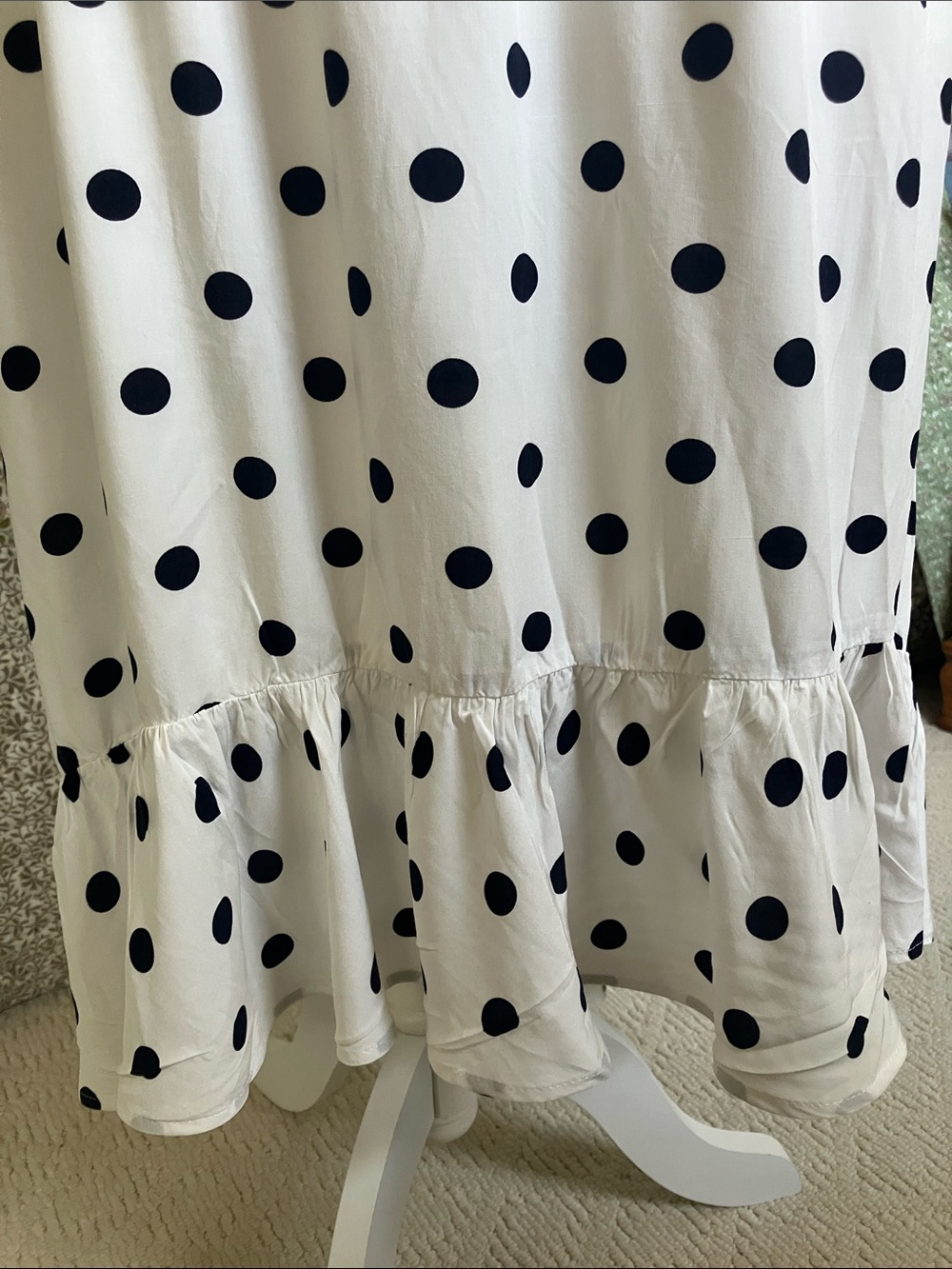 J Crew polka dot high low summer skirt L - Picture 6 of 14